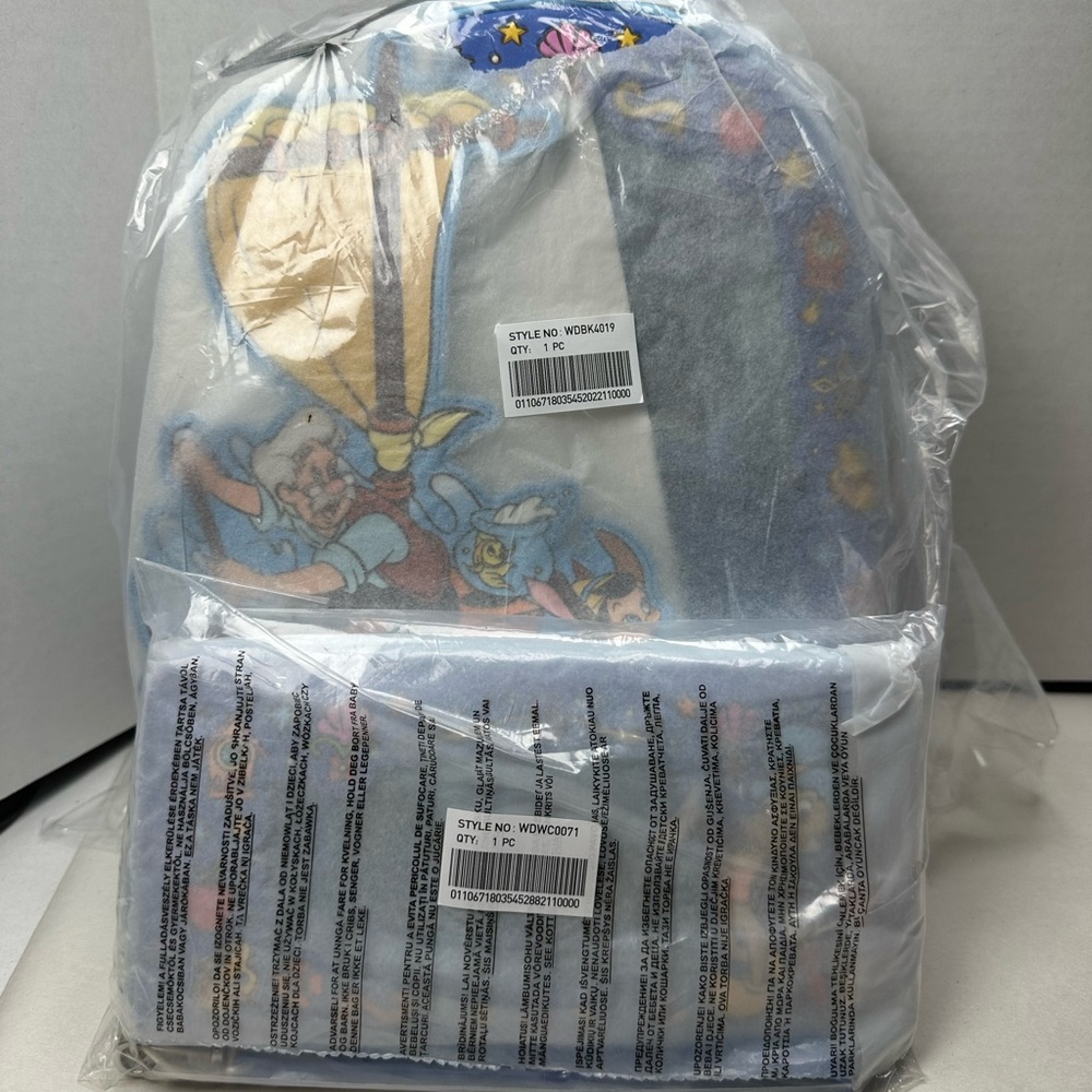 Loungefly Loungefly Pinocchio Raft Monstro Lenticular Mini Backpack & Wallet - Picture 16 of 16